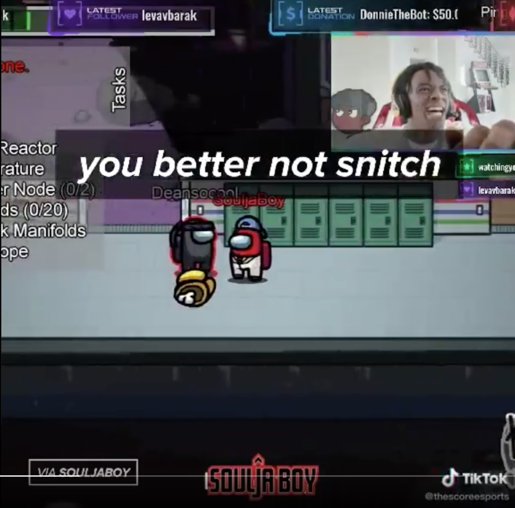 Soulja Boy playing Among Us