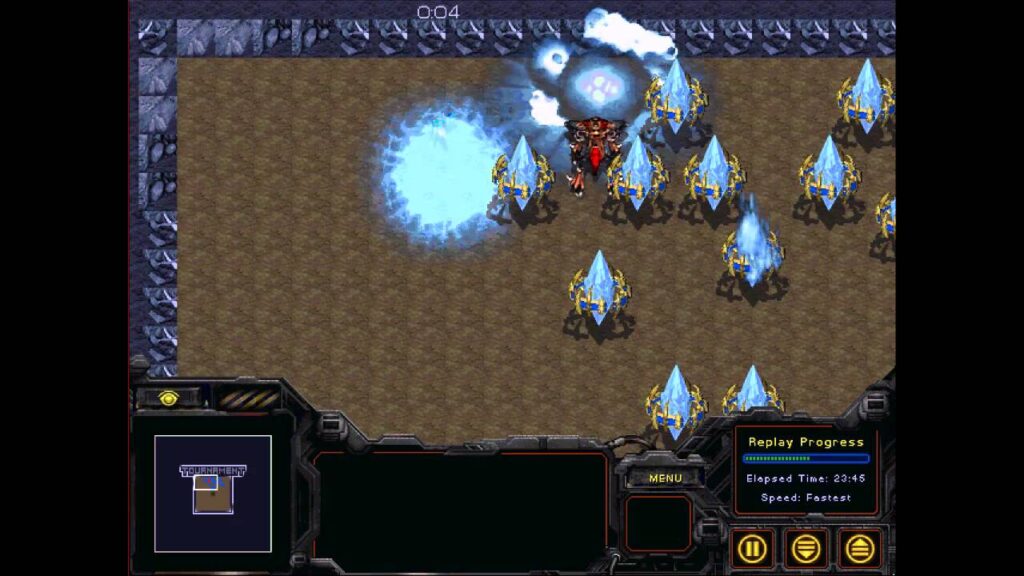 Cat and Mouse in Starcraft