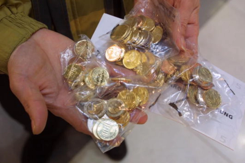 Bags of coins