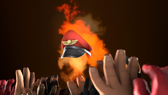 Burning Flames Team Captain Hat